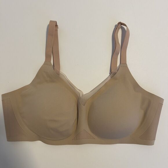 Honeylove Crossover Bra Size Size L Convertible Straps Wireless Tan Nude - Picture 1 of 7